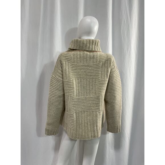 Bottega Veneta White Wool Turtleneck Sweater Size M - Picture 3 of 5